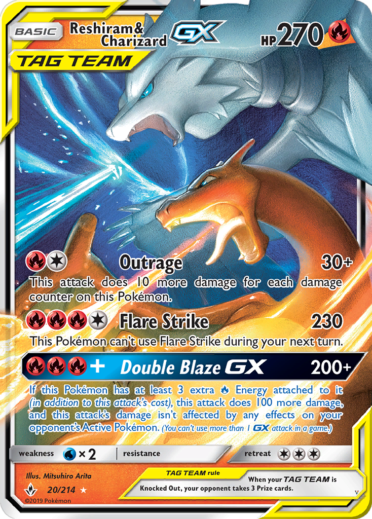 Reshiram & Charizard GX