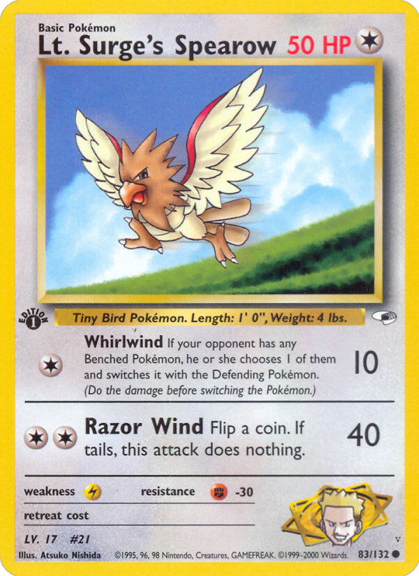 Lt. Surge's Spearow
