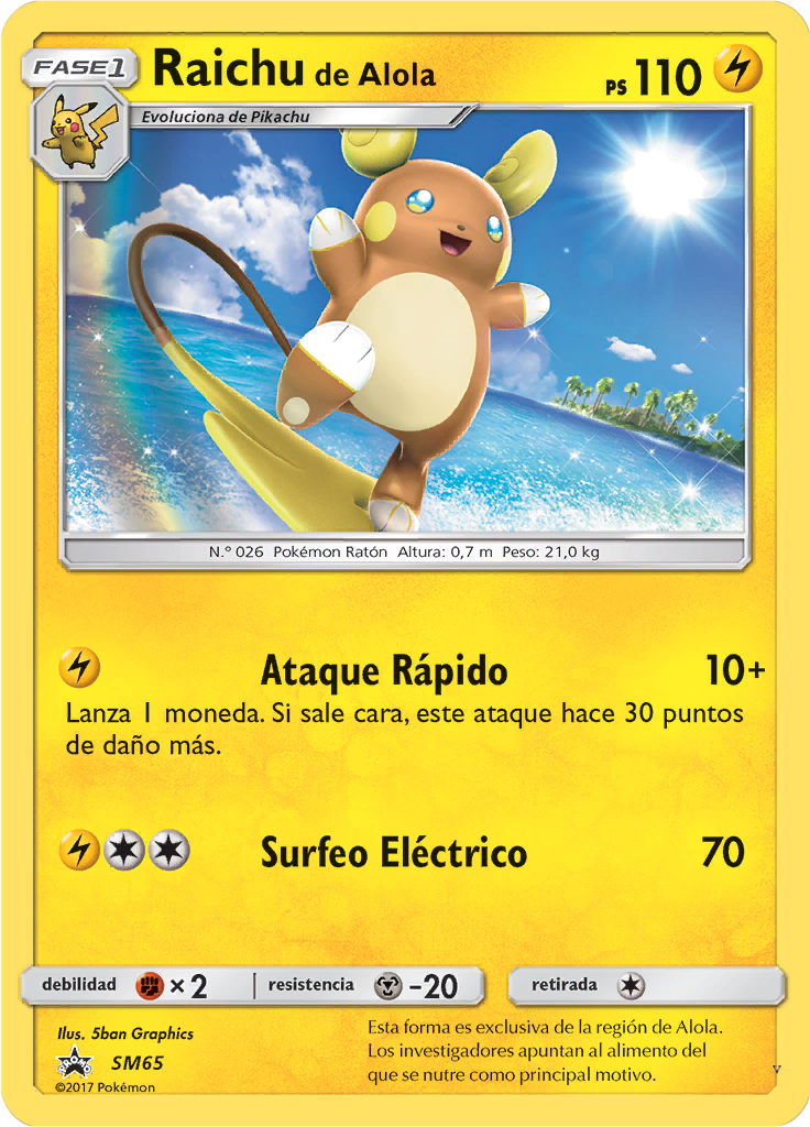 Raichu de Alola