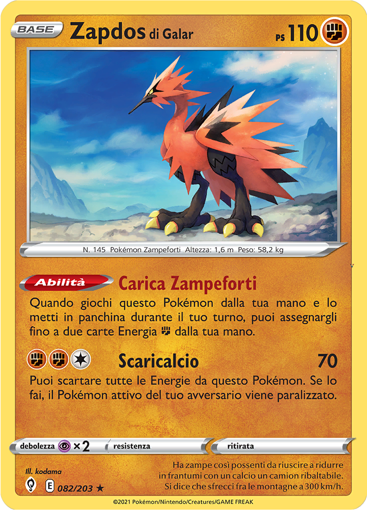 Zapdos di Galar